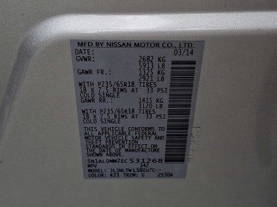 2014 INFINITI QX60 AWD 4dr
