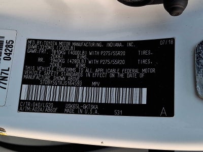 2018 Toyota Sequoia TRD Sport 4WD