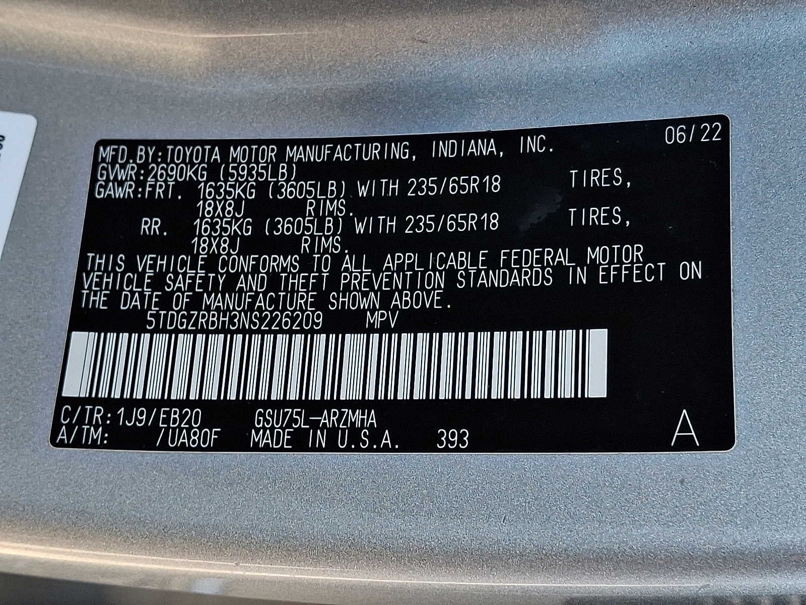 2022 Toyota Highlander XLE