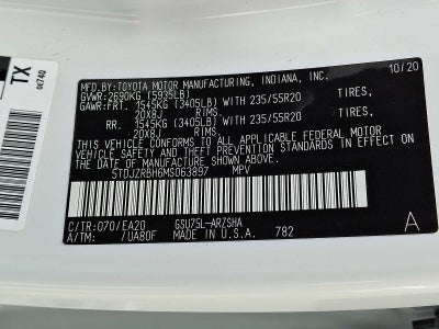 2021 Toyota Highlander XSE