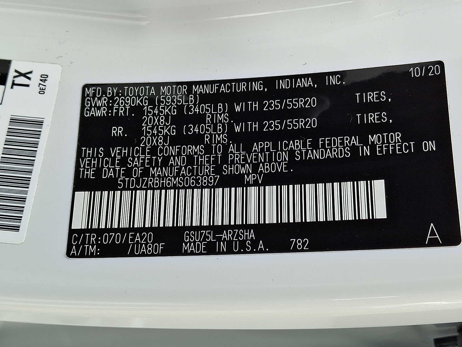 2021 Toyota Highlander XSE