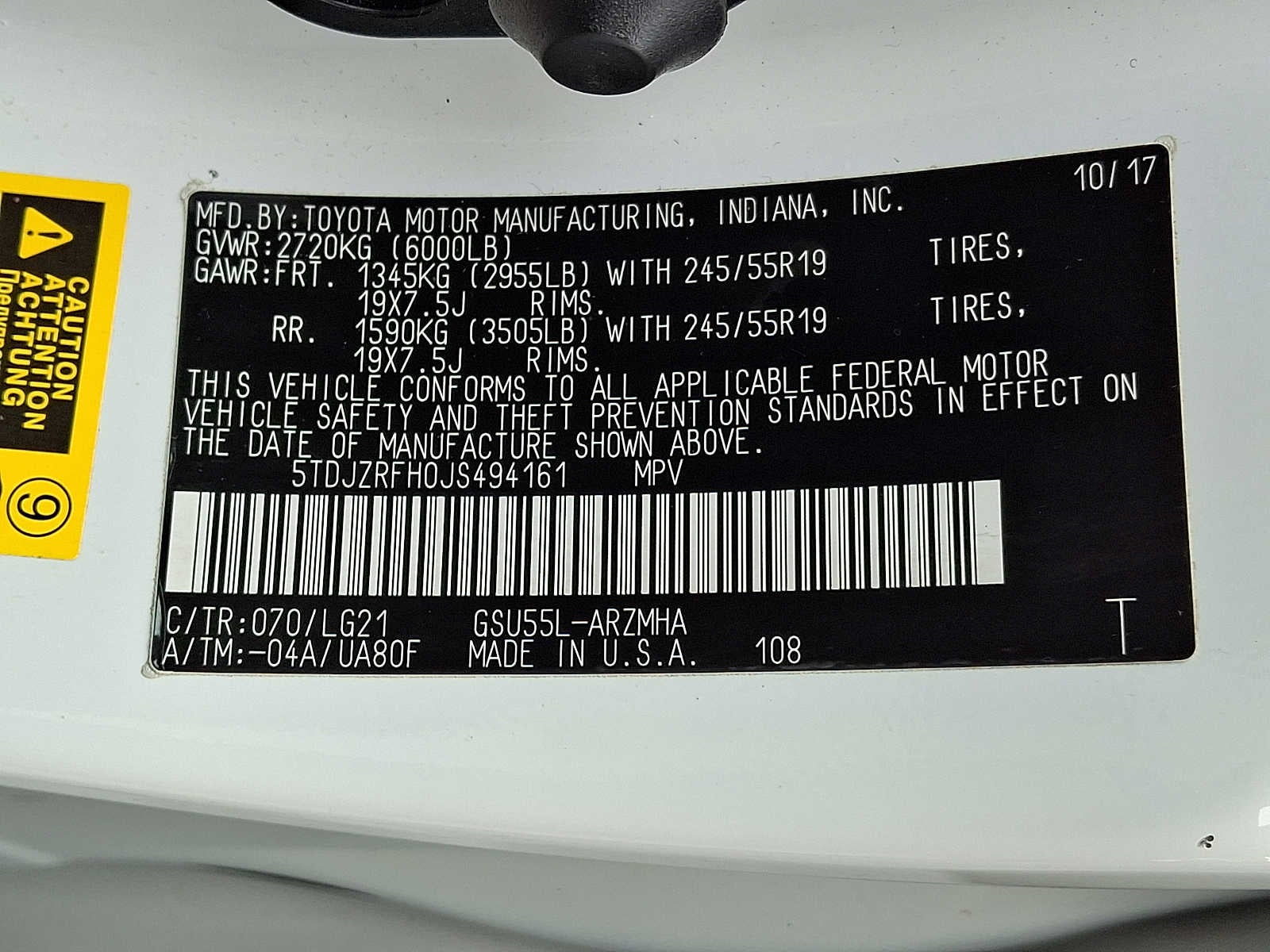 2018 Toyota Highlander SE