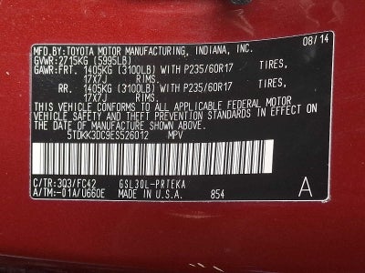 2014 Toyota Sienna LE