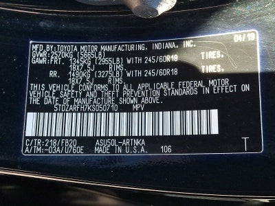 2019 Toyota Highlander LE