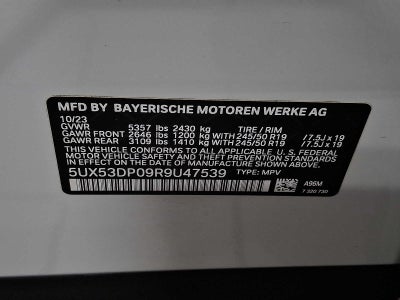 2024 BMW X3 xDrive30i Sports Activity Vehicle