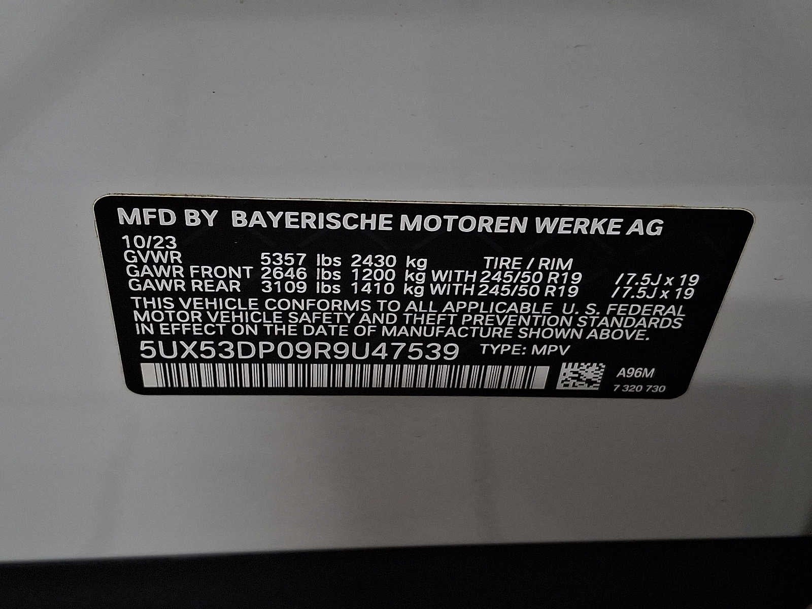 2024 BMW X3 xDrive30i Sports Activity Vehicle