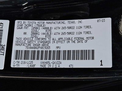 2023 Toyota Sequoia Capstone