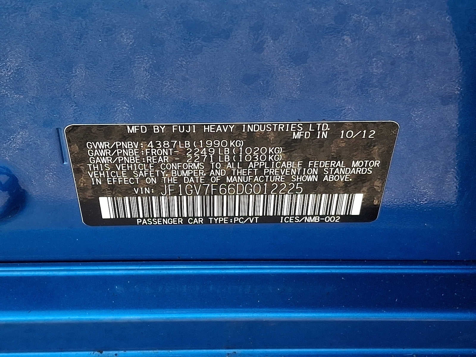 2013 Subaru Impreza WRX WRX Premium