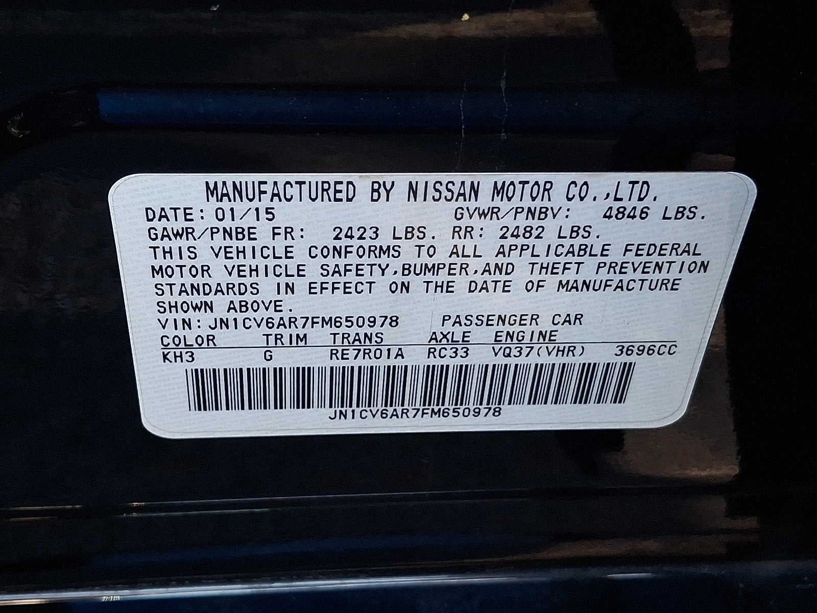 2015 INFINITI Q40 4dr Sdn AWD