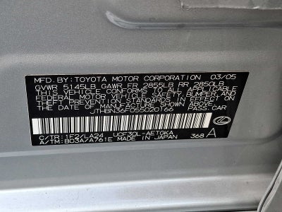 2005 Lexus LS 430 4dr Sdn