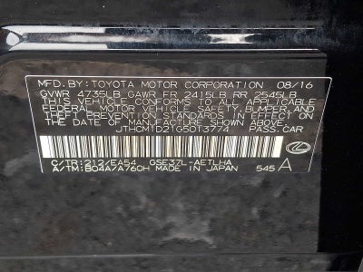 2016 Lexus IS 300 4dr Sdn AWD