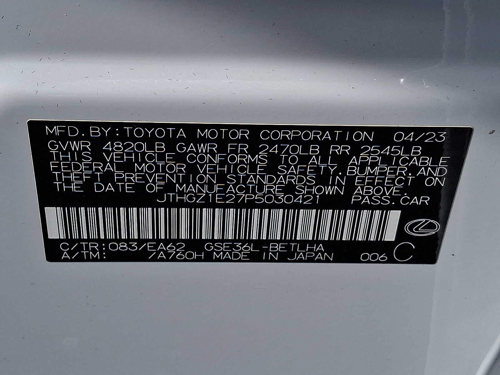 2023 Lexus IS 350 F SPORT