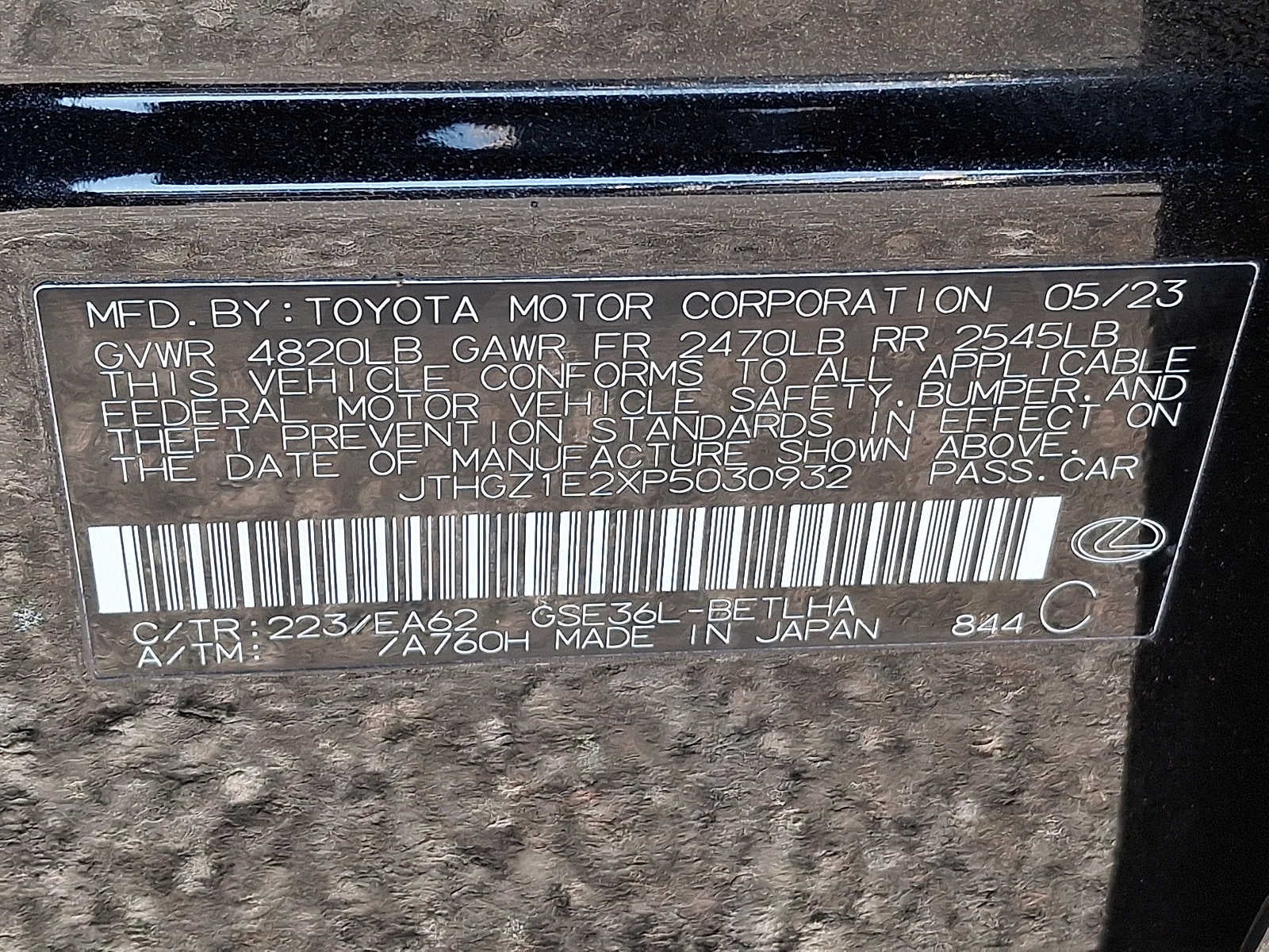 2023 Lexus IS F SPORT