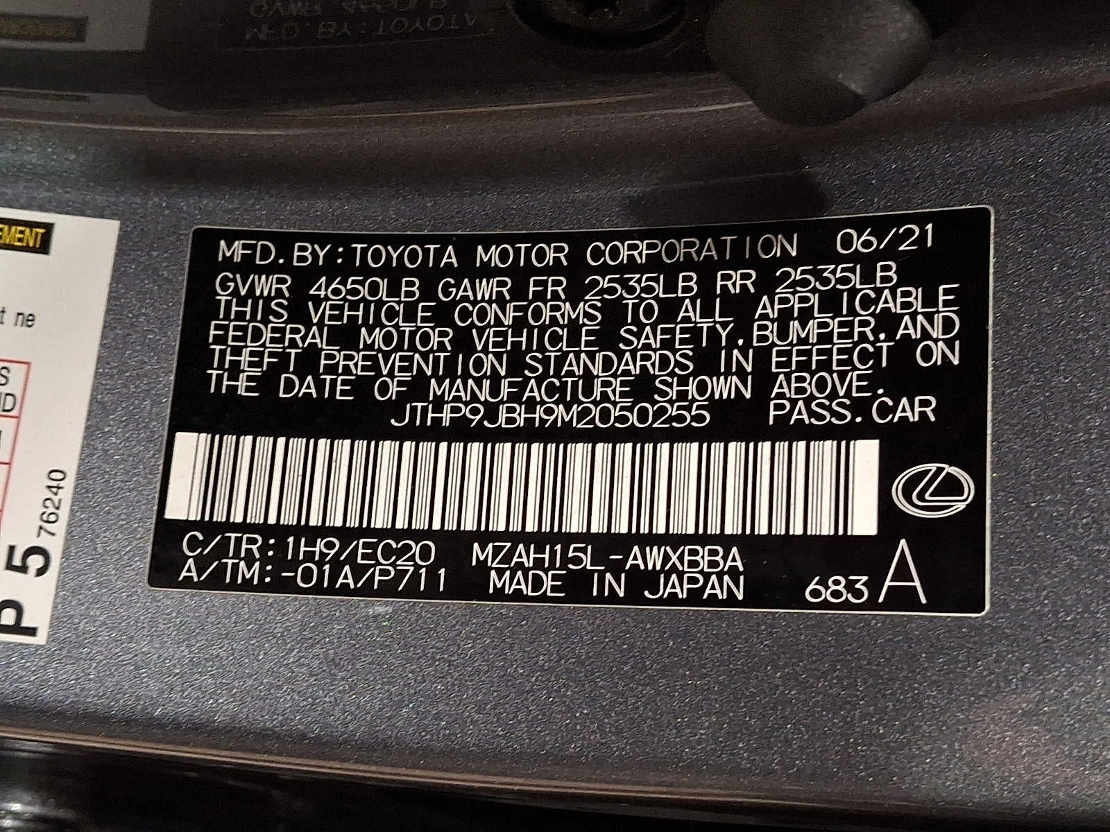 2021 Lexus UX UX 250h AWD