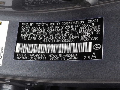 2021 Lexus UX UX 250h AWD