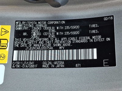 2018 Lexus RX 350L Premium RX 350L Premium AWD