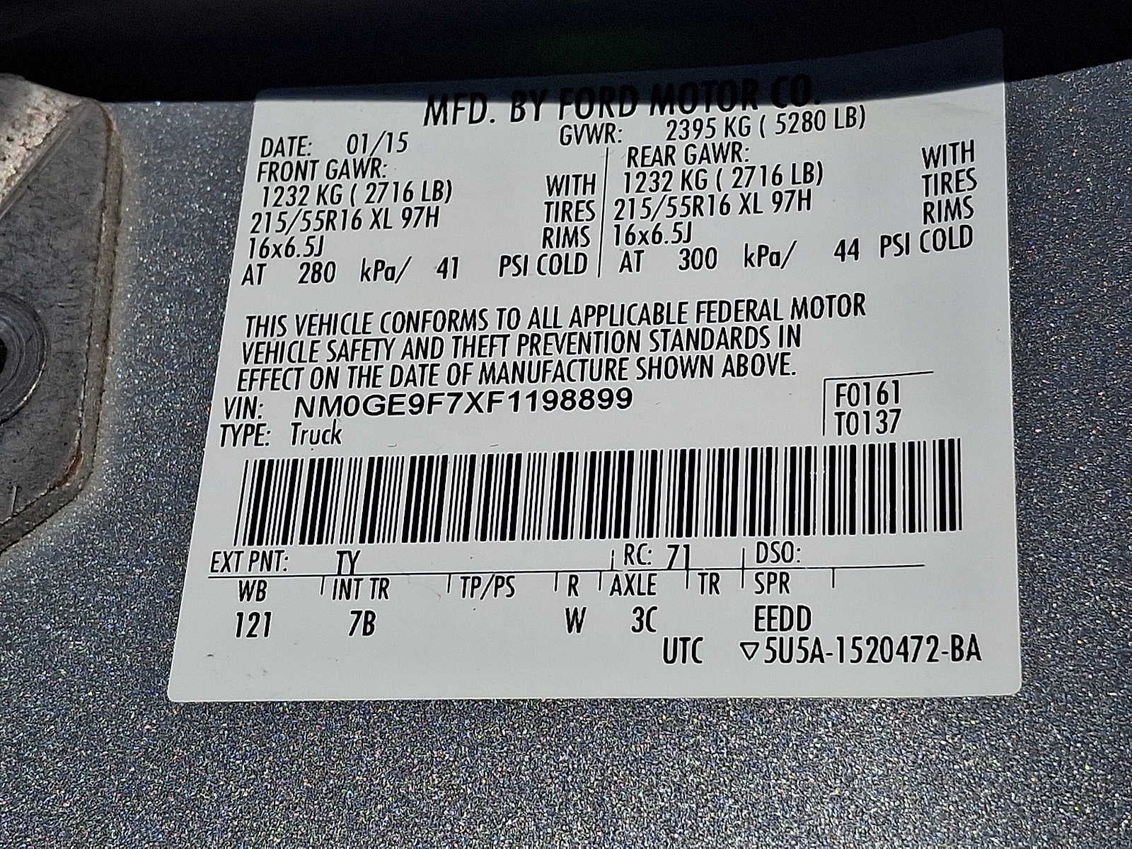 2015 Ford Transit Connect Wagon XLT
