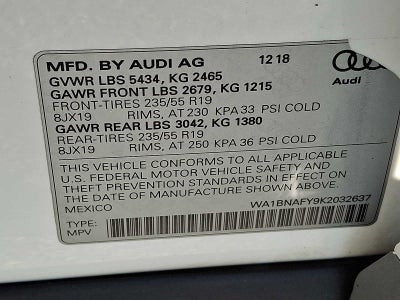 2019 Audi Q5 Premium Plus