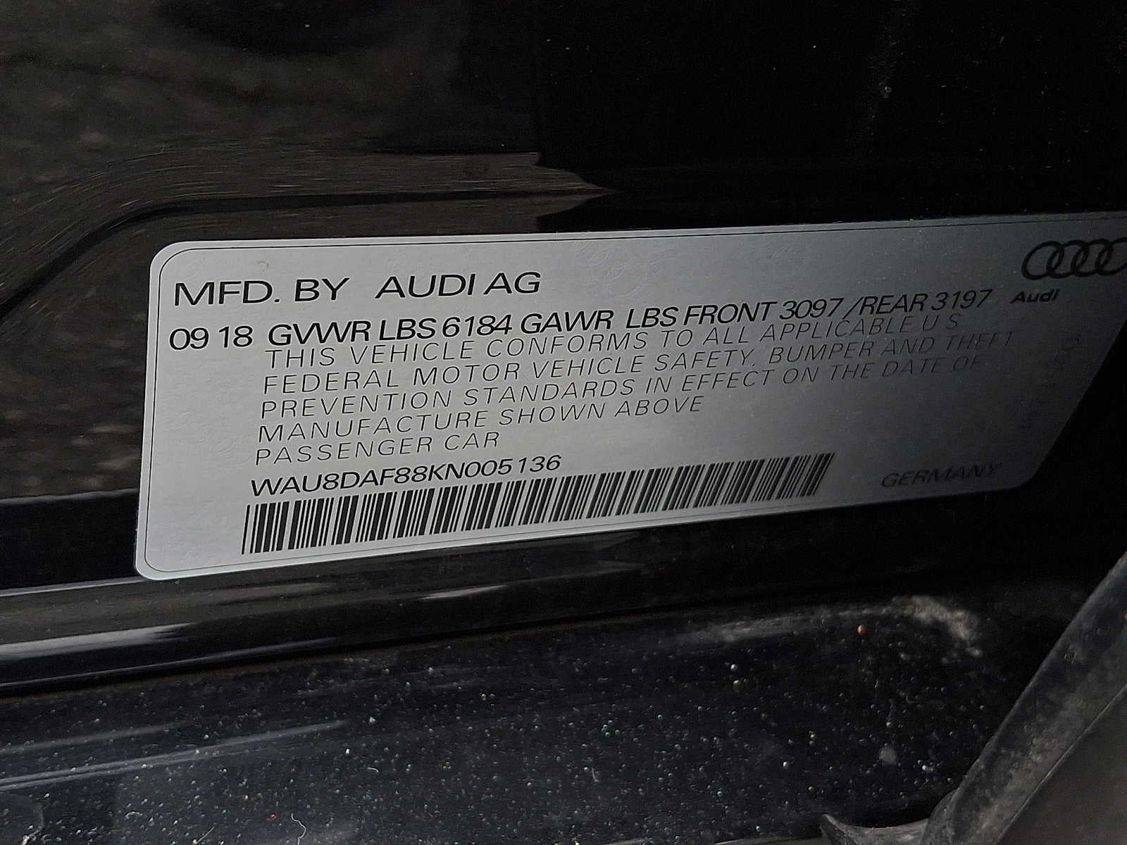 2019 Audi A8 L 55 TFSI quattro