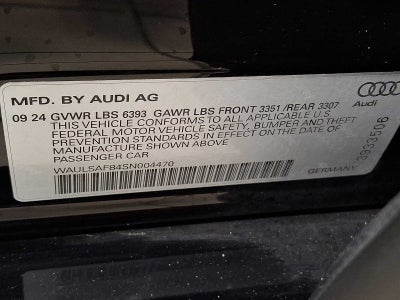 2025 Audi S8 4.0 TFSI