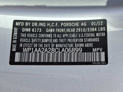 2012 Porsche Cayenne AWD 4dr Tiptronic
