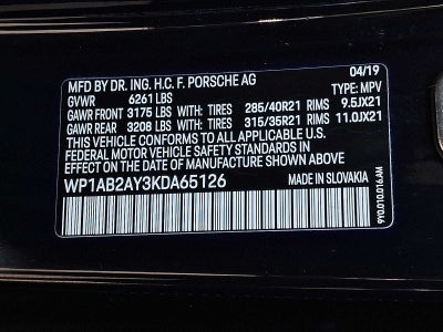 2019 Porsche Cayenne S